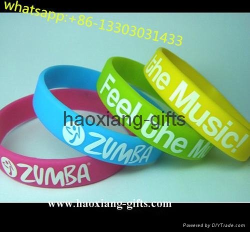 Advertising Top Quality Cheap Silicone Bracelet With Screen Printing logo 4