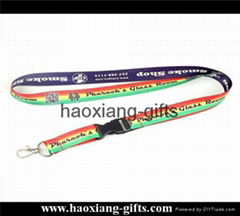 hot sale colorful 2*90cm Fashion ECO-friendly lanyard with metal claw