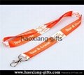 hot sale colorful 2*90cm Fashion ECO-friendly lanyard with metal claw 4