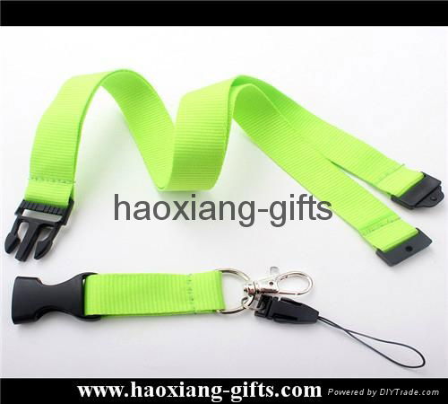 heat transfer printing logo custom yellow lanyard with ID badge holder 4