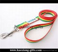 High Quality Custom silk-screen printing mix colorful Woven Polyester Lanyard