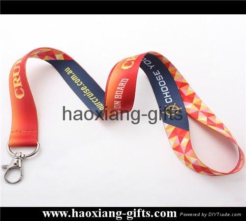 High Quality Custom silk-screen printing mix colorful Woven Polyester Lanyard 3