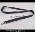 black 20*900mm CMYK Submliamtion polyester lanyard strap with plastic buckle 2