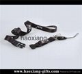 black 20*900mm CMYK Submliamtion polyester lanyard strap with plastic buckle 4