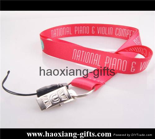 excellent quality custom heat transfer Sublimation polyester Lanyard neck strap 3