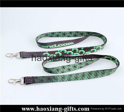 Best quality 2*90cm custom Printed logo Polyester Lanyards for promotion 4