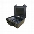 four-channel briefcase diversity receiver embedded DVR & LCD display 2