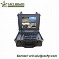 four-channel briefcase diversity receiver embedded DVR & LCD display