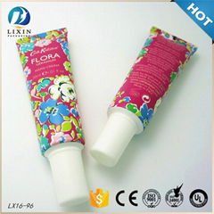 cosmetics tube package for hand cream