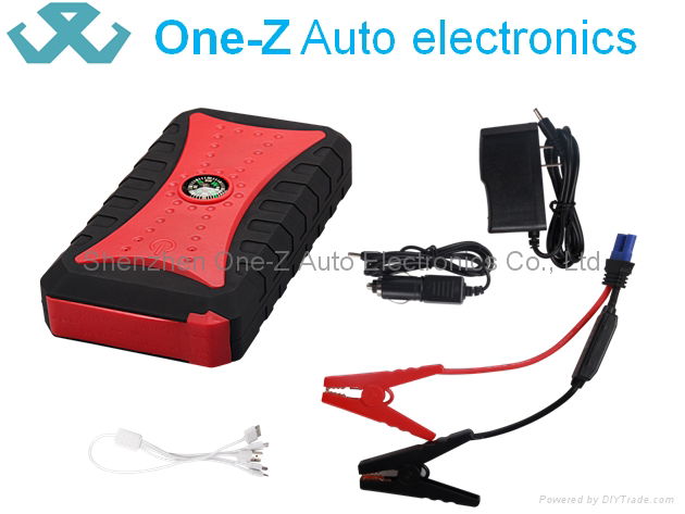 2016 super hot sale type 8000mAh 12V auto multi function emergency jump starter  4