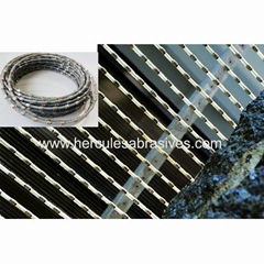 Multi diamond wire saw for granite slabs cutting