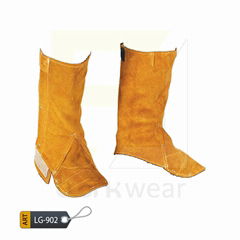 Leather Welder Leg Guard SPATS GOLD