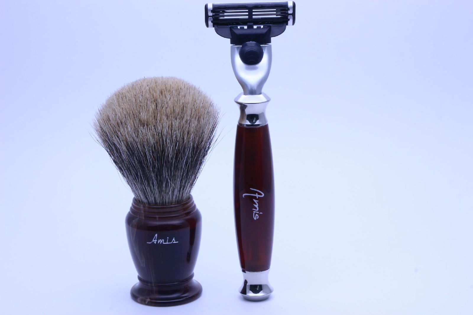 2pcs Shaving Set Gift Shaving Brush Shaving Razor  3
