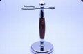Stainless Steel With Resin Stand For Shaving Brush