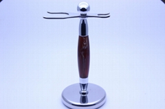 Stainless Steel With Resin Stand For Shaving Brush