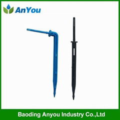 Bend drip arrow for irrigation