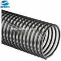 Heavy-walled PVC suction   delivery hose for liquids and powders