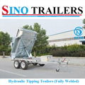 Fully Welded Hydraulic Tipping Tandem Box Trailer 1