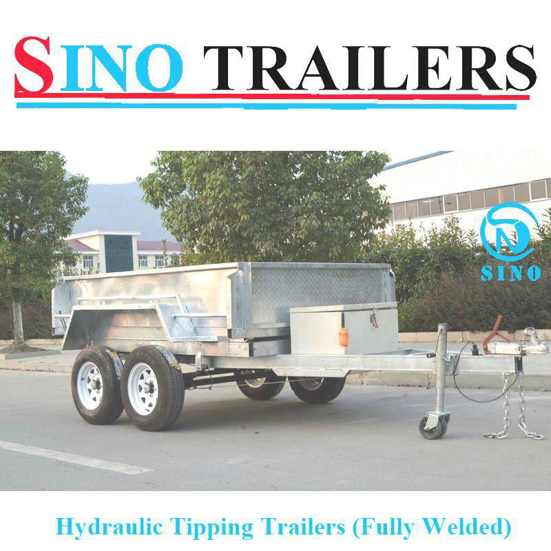 Fully Welded Hydraulic Tipping Tandem Box Trailer 2