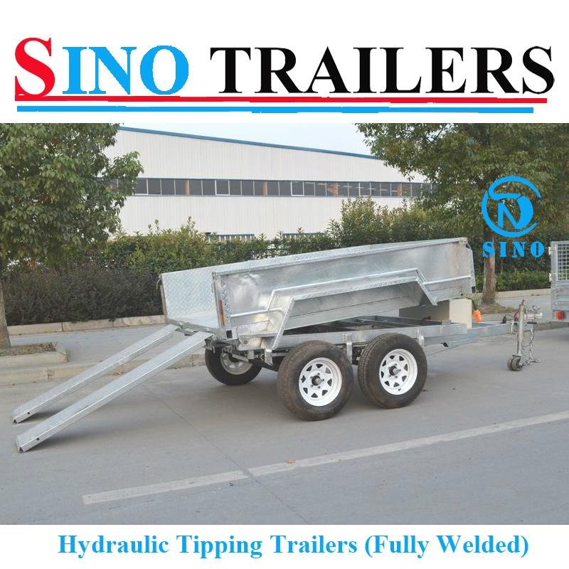 Fully Welded Hydraulic Tipping Tandem Box Trailer 3