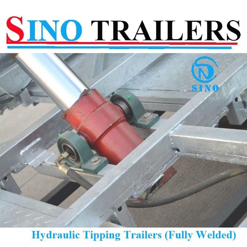 Fully Welded Hydraulic Tipping Tandem Box Trailer 4