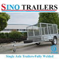 Australian Market Fully Welded Single Axle Box Trailer with Cage