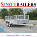 Dual Axle Fully Welded Tandem Cage Trailer 2