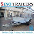 Dual Axle Fully Welded Tandem Cage Trailer 3