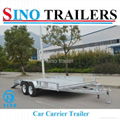 Australian Market Galvanized Car Carrier Trailers with Ramp 3