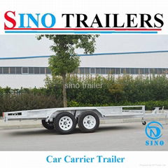 Australian Market Galvanized Car Carrier Trailers with Ramp