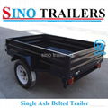 Australian 7x5 Powder Coating Light duty Box Trailer 1