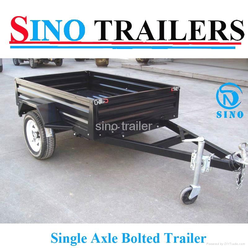 Australian 7x5 Powder Coating Light duty Box Trailer 3