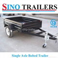 Australian 7x5 Powder Coating Light duty Box Trailer 3