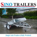 Galvanized Light Duty Gravity Tilt Box Trailer 1