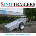 Galvanized Light Duty Gravity Tilt Box Trailer 2