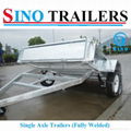 Galvanized Light Duty Gravity Tilt Box Trailer 3