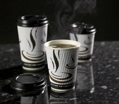 16oz Ripple Wall Paper Cup for Hot Coffee