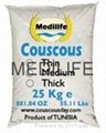 Whole Wheat Couscous Thin Grain 25 Kg
