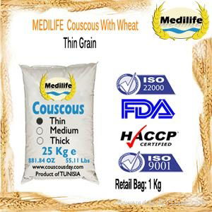 Wheat CouscousThin Grain Bag 25 Kg