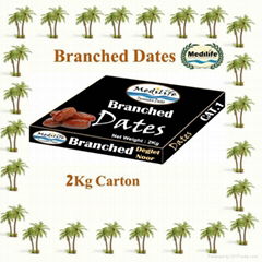 Dates Deglet Noor Branched Dates carton 2Kg