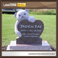 Small Size Design Headstone With Angel Wings For Children Babies 2