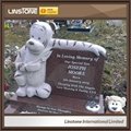 Small Size Design Headstone With Angel Wings For Children Babies 5