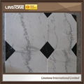 Low Price Guangxi White China Marble Tile For Bathroom Kitchen 2