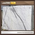Low Price Guangxi White China Marble Tile For Bathroom Kitchen 5