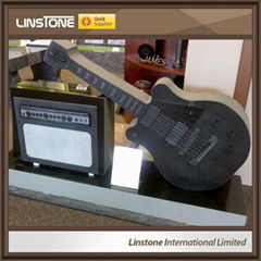 European Customize Guitar Animal Tombstone With Bird And Flower