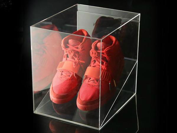 Clear Acrylic Shoe Boxes Stand 2