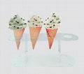 acrylic ice cream tabletop holder rack