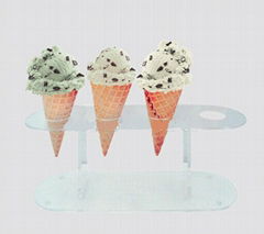 acrylic ice cream tabletop holder rack