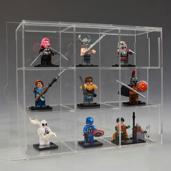 Customized clear acrylic lego box holder 2