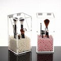 Customized acrylic cosmetic boxes brush